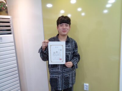 2019년 11월 장학생 윤준희님