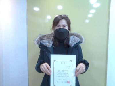 2021년 11월 장학생 김선만님 (JLPT-N1)